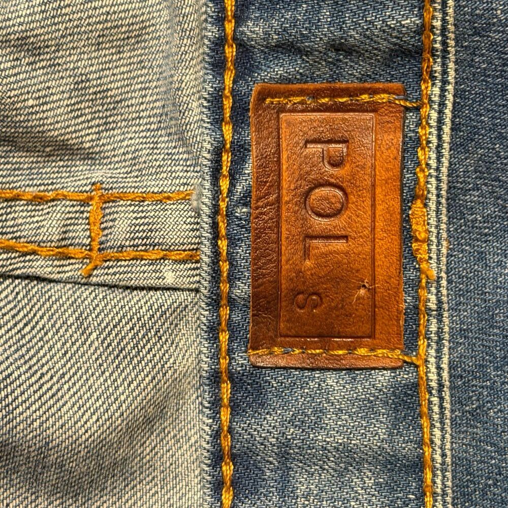 Pol Boho Patchwork Jeans Size Small Distressed St… - image 3